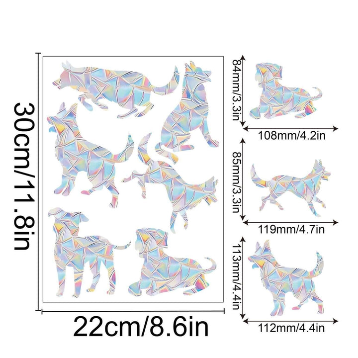 Décoration de fenêtre arc-en-ciel - autocollante, colorée, décorative
