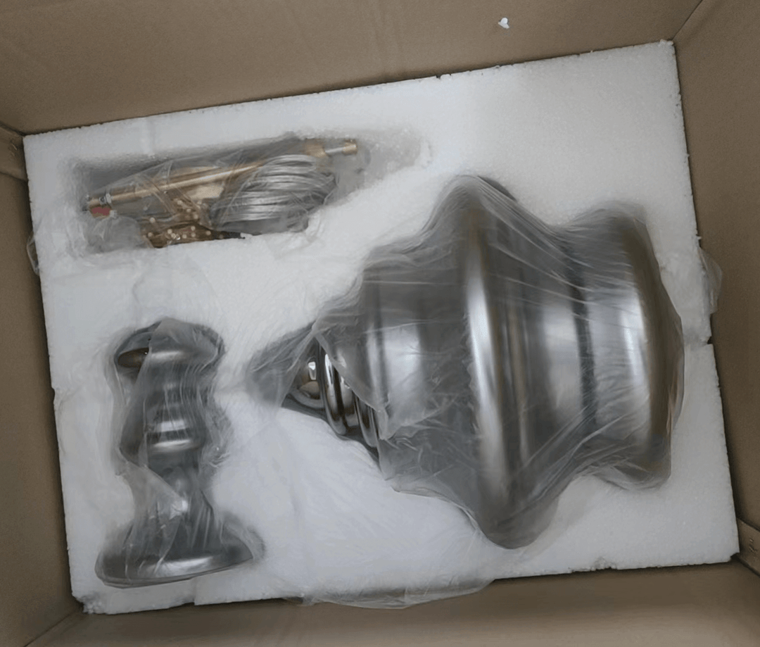 Suspension moderne en verre ciel étoilé gris