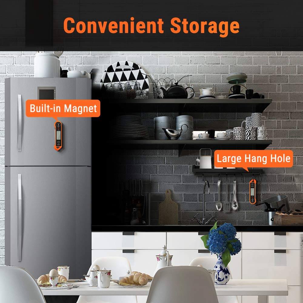 Thermomètre à viande numérique avec capteur de mouvement