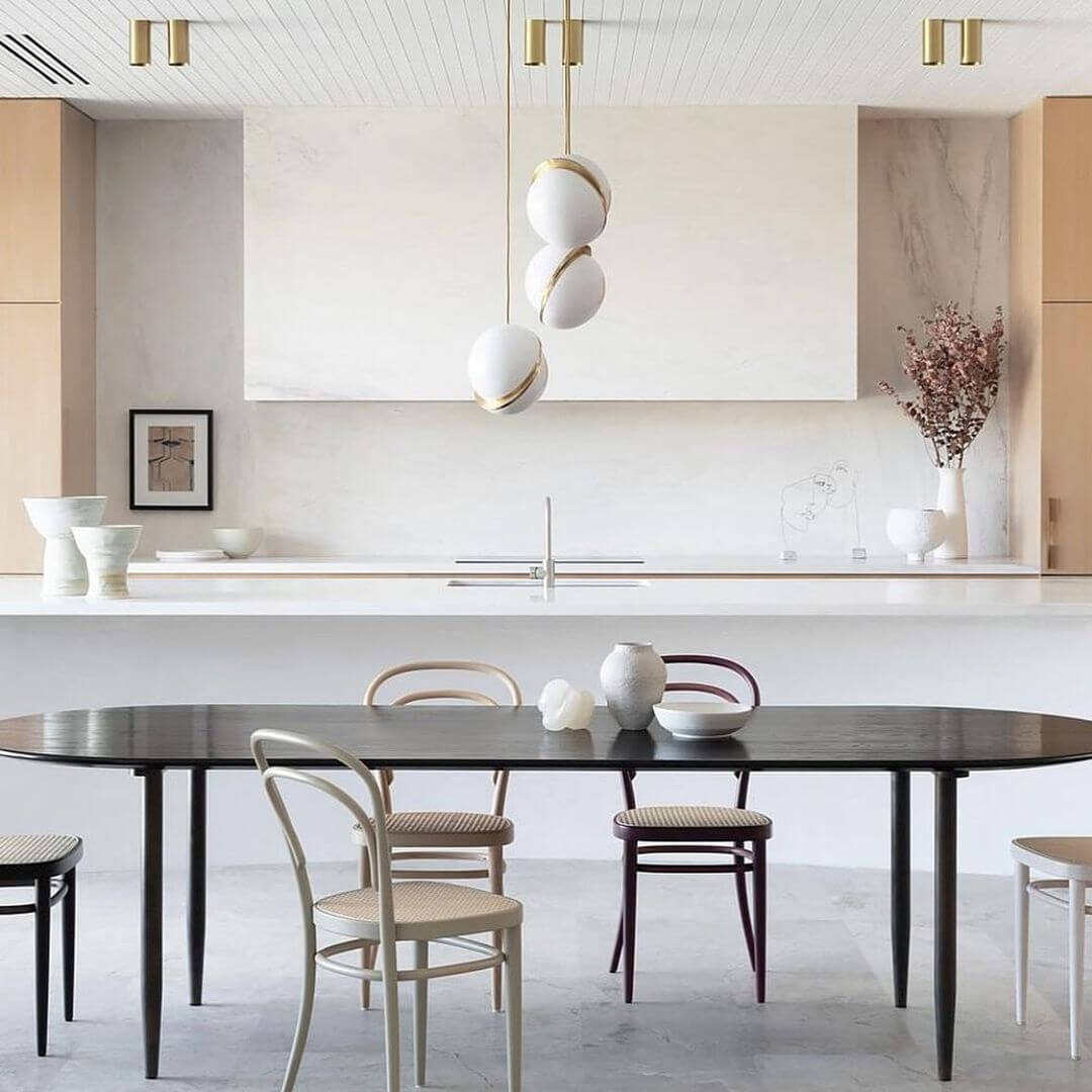 Suspension en forme de lune Design moderne