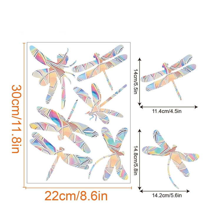 Décoration de fenêtre arc-en-ciel - autocollante, colorée, décorative