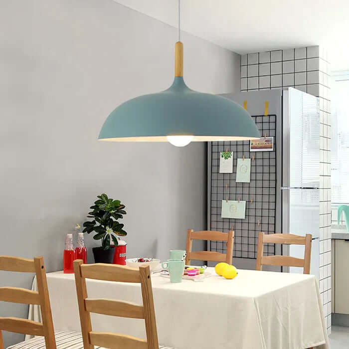 Plafonnier scandinave en chêne