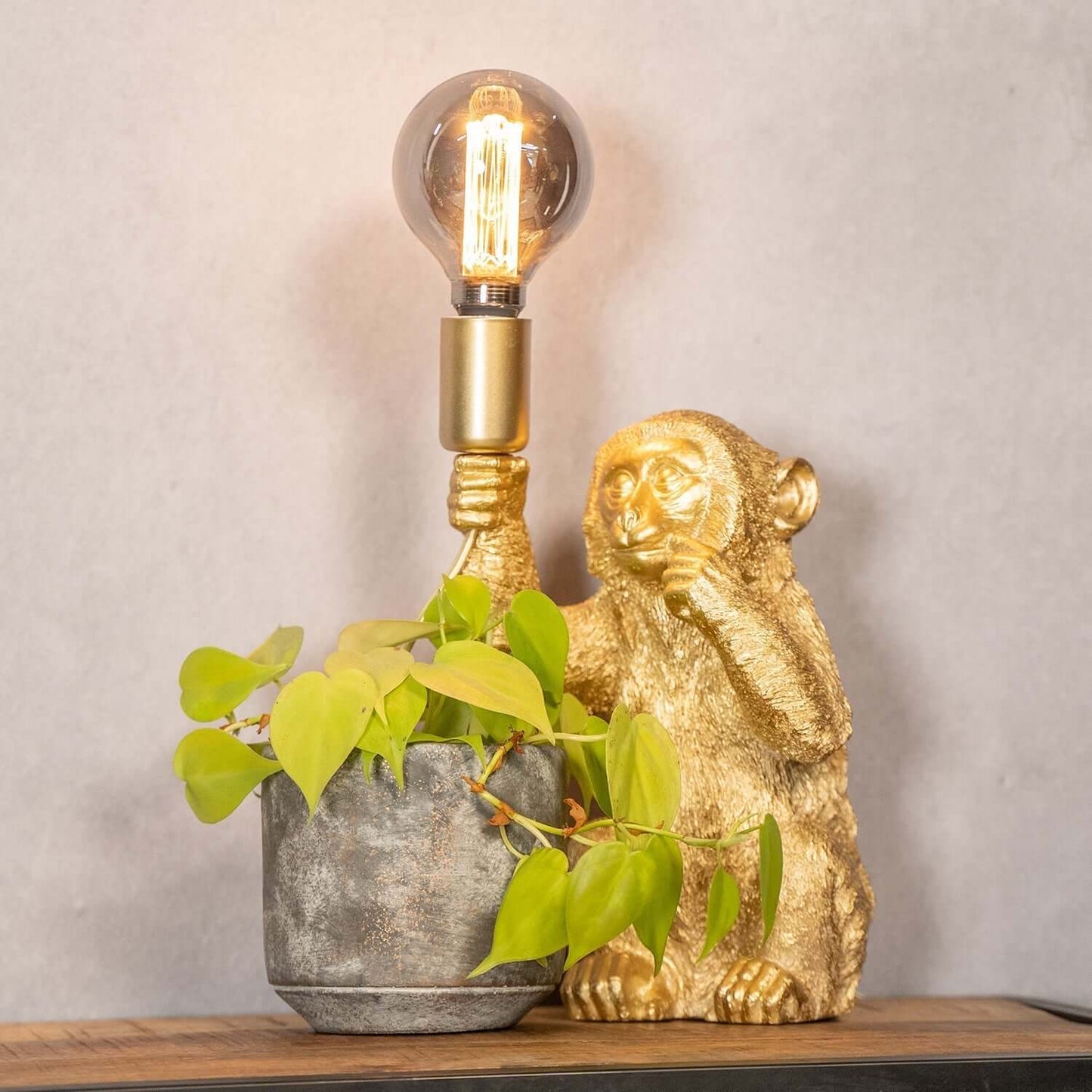 Lampe de table Golden Monkey - Design luxueux