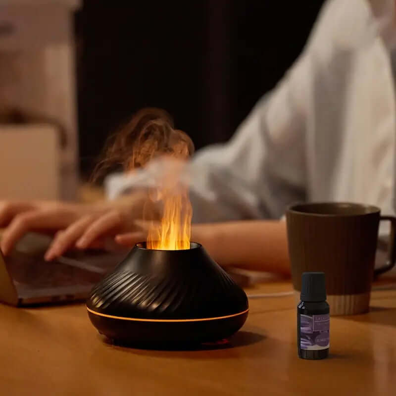 Ultraschall Aroma Diffuser mit Flammeneffekt