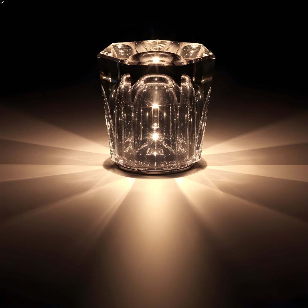Lampe de table LED en cristal diamant