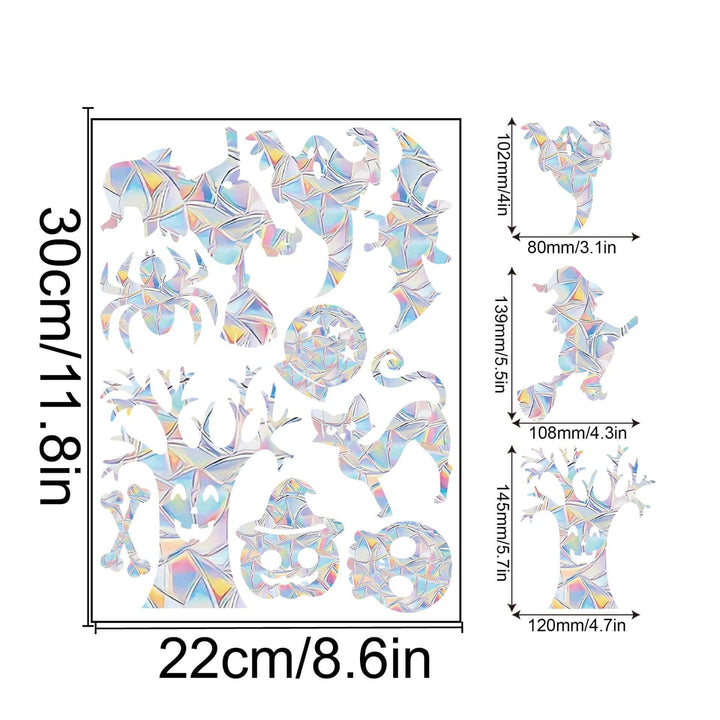 Décoration de fenêtre arc-en-ciel - autocollante, colorée, décorative