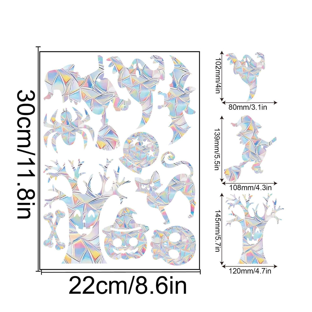 Décoration de fenêtre arc-en-ciel - autocollante, colorée, décorative