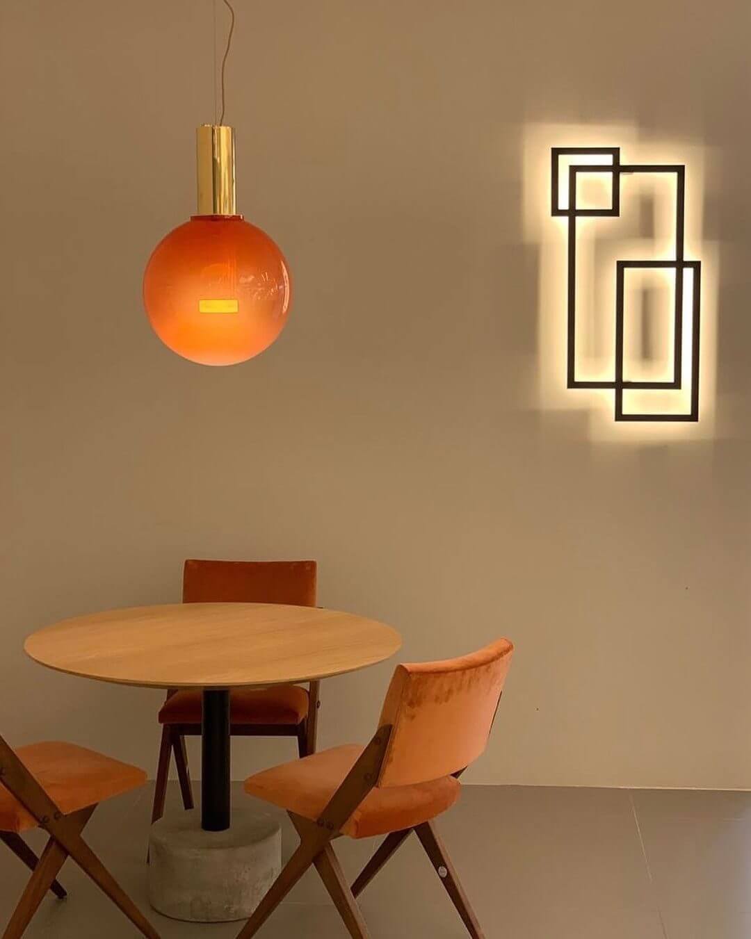 Elegante Pendelleuchte Glas & Metall