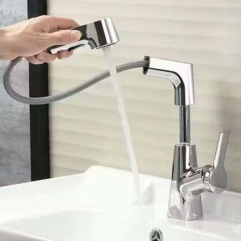Mitigeur de lavabo avec douchette extractible