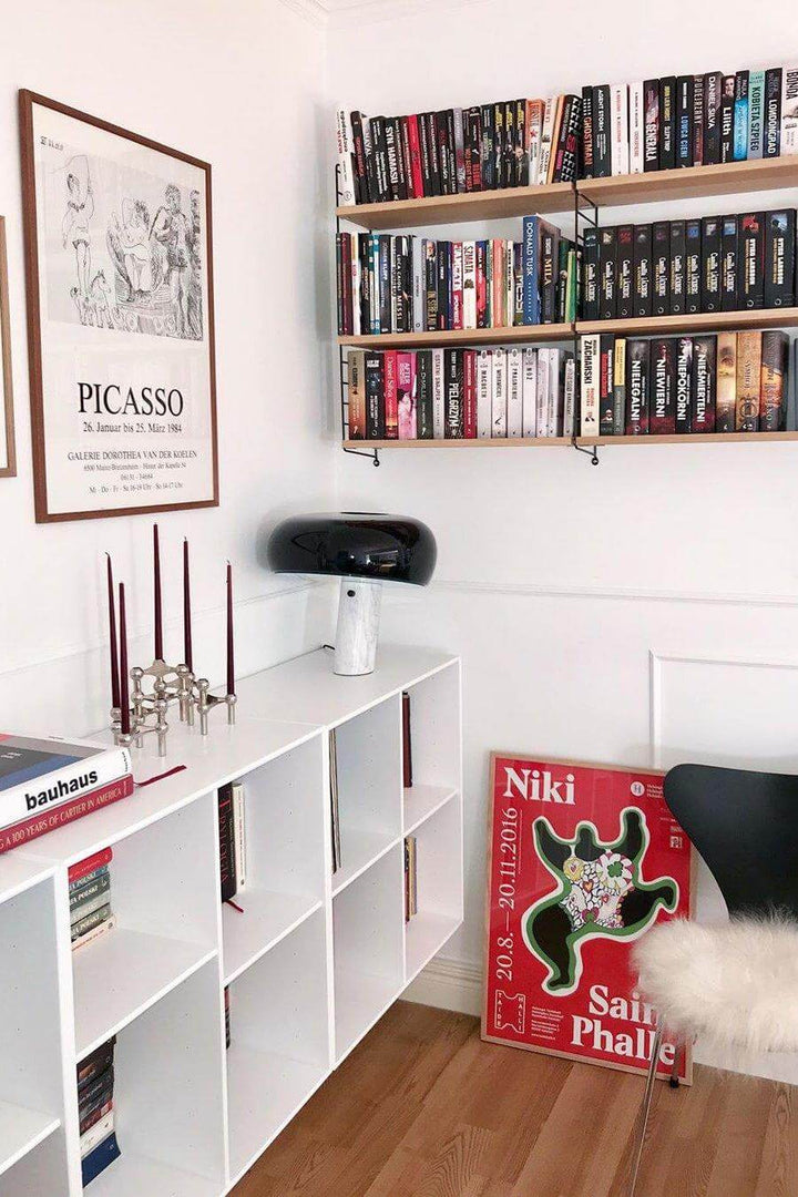 Lampe de table design en marbre