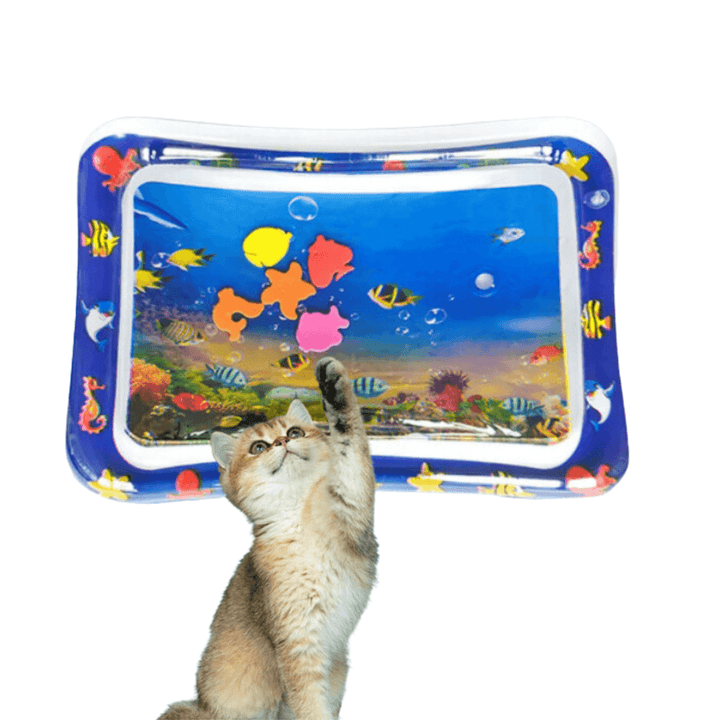 Tapis de jeu d'eau interactif pour chats