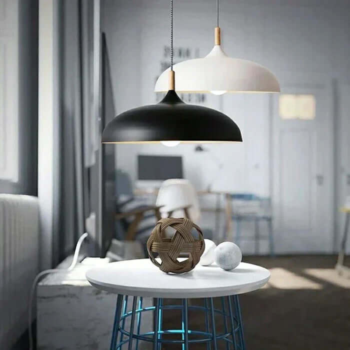 Plafonnier scandinave en chêne