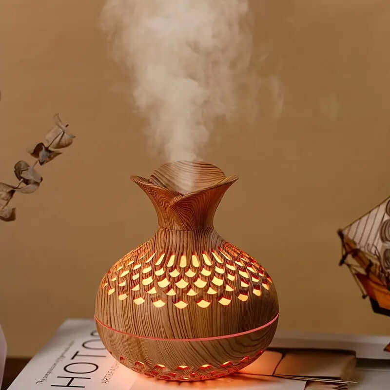 Aroma-Diffuser mit Blütendesign für Aromatherapie