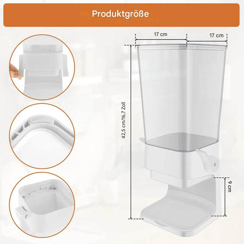 Distributeur de nourriture 5,5 L pour stockage de céréales