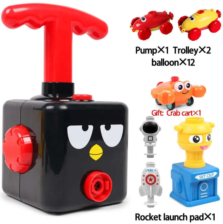 Voiture-fusée à ballon : jouet physique pour les enfants à partir de 3 ans