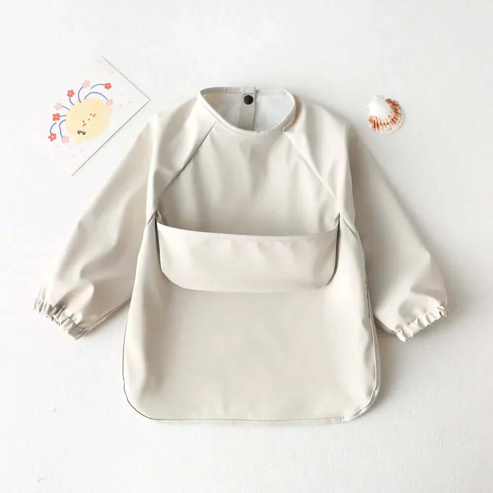 Baby-Lätzchen mit langen Ärmeln - Kleckerschutz für Babys