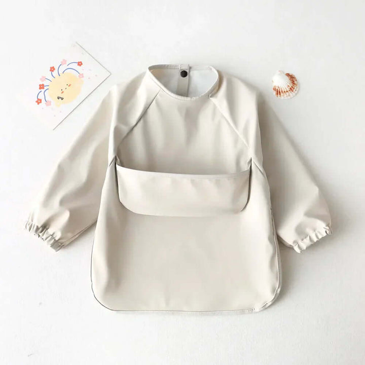 Baby-Lätzchen mit langen Ärmeln - Kleckerschutz für Babys