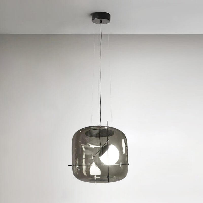 Suspension moderne en verre Ø 30cm