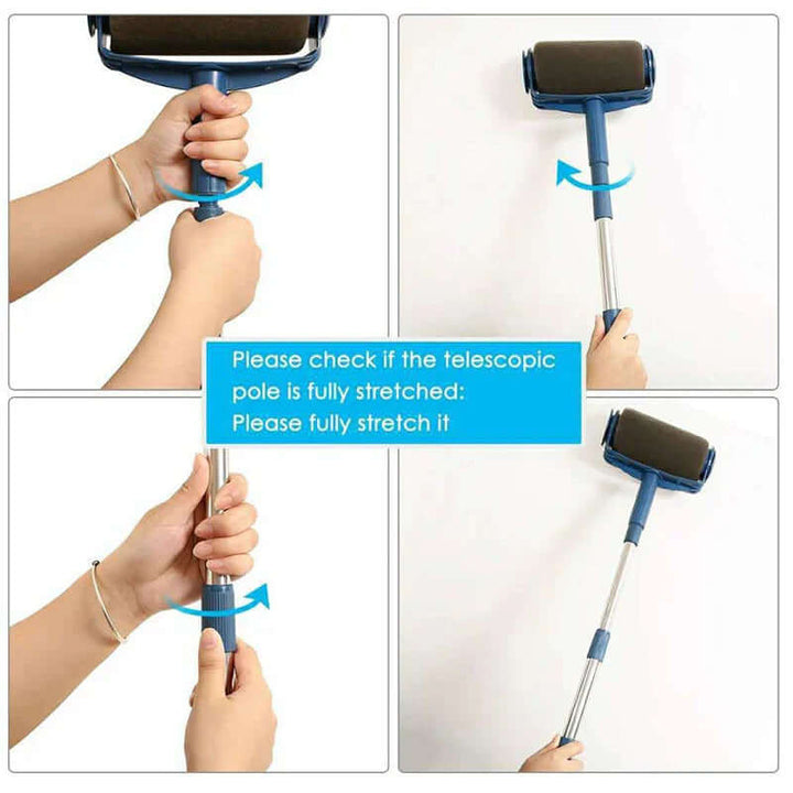 6-teiliges Farbroller-Set für schnelles & sauberes Streichen