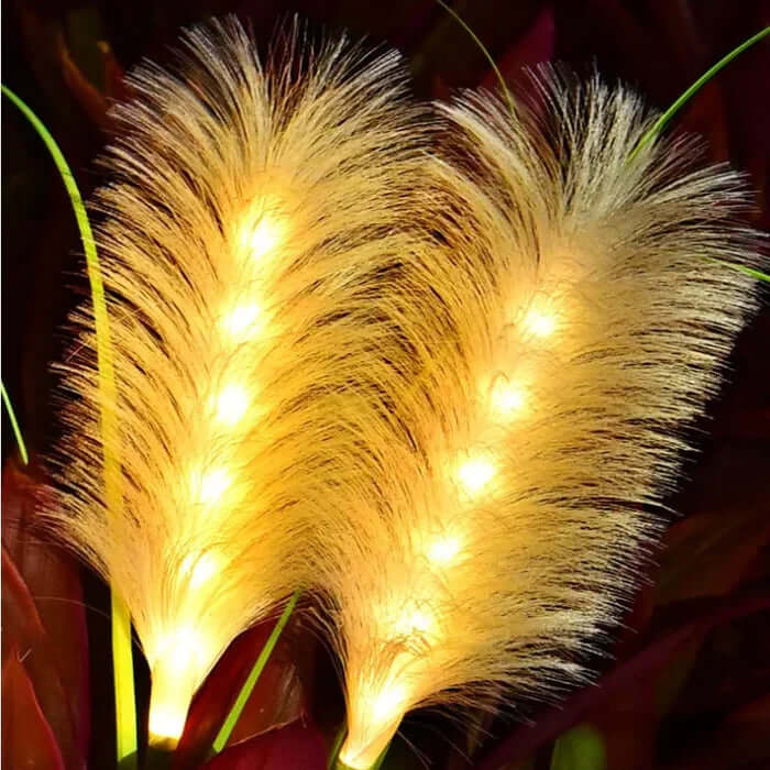 Solar Rattan Gartenleuchte Außen Deko