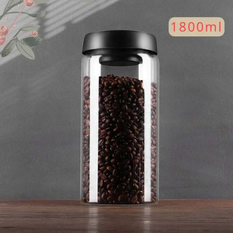 Glas-Kaffeebohnenbehälter mit Aromaschutz