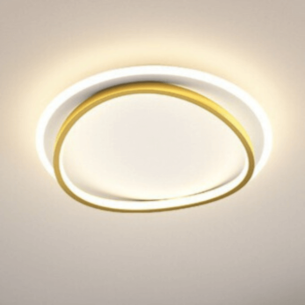 Moderne LED-Deckenleuchte Schwarz-Gold