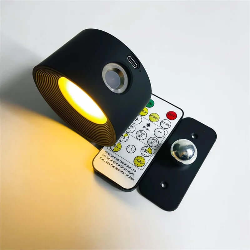 Kabellose LED Wandleuchte mit 360° Rotation