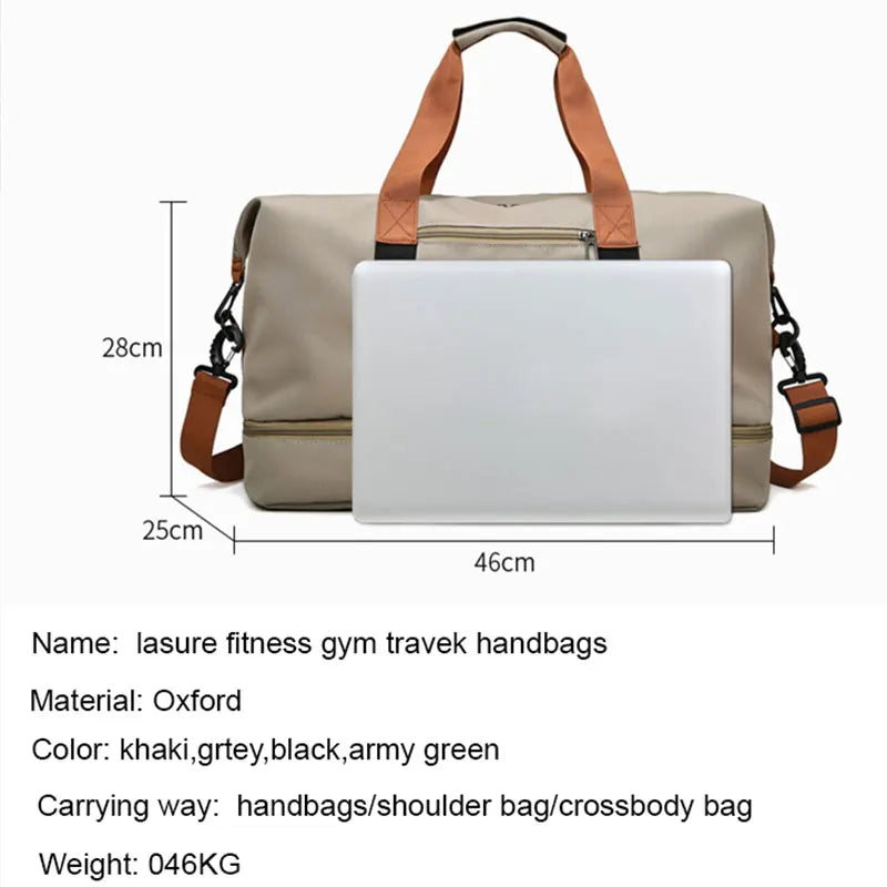"FlexFit Pro Duffel - Kompakte, elegante Reisetasche mit zahlreichen Fächern, ideal für Fitnessstudio und Abenteuerreisen."