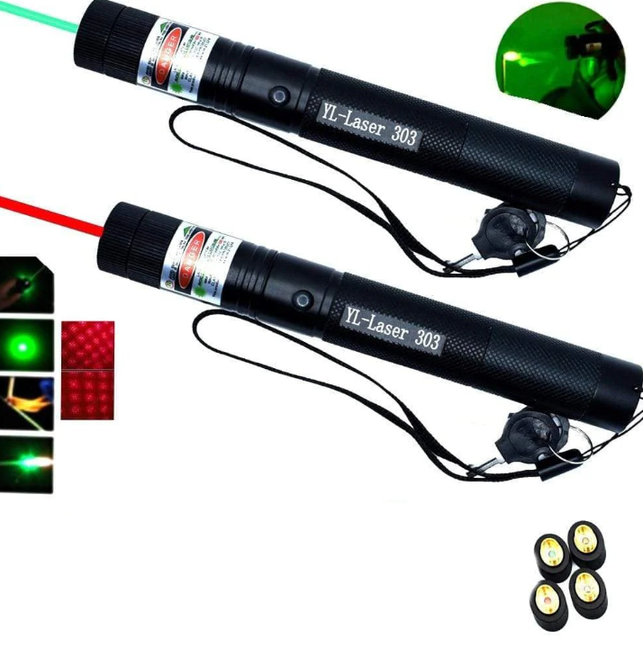 Grüner Hochleistungs-Laserpointer mit robustem Aluminiumgehäuse und ergonomischem Design für präzise Anwendungen.