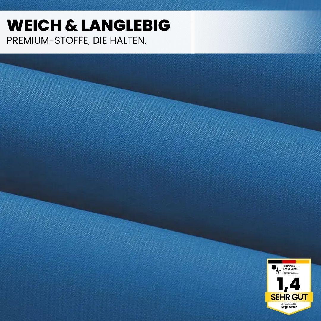 "Herren Outdoorjacke, wasserdicht, warm gefüttert, mit Kapuze, Color-Block-Design, ideal für Camping und Wandern"