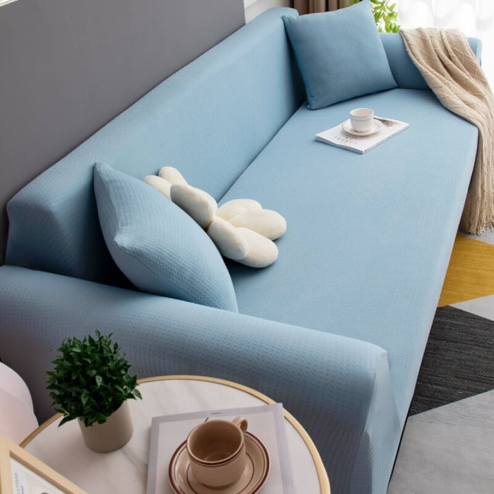 "Hochelastischer, wasserdichter Sofaschutz in Beige, kratzfest und anpassbar für perfekten Schutz und stilvolles Design"