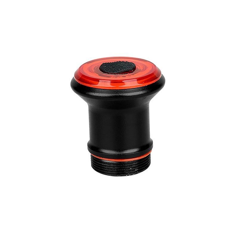 "Hochhelles USB-Rücklicht aus Aluminium mit LED-COB und EnSca-Linse, kompakt und wetterfest für Fahrräder."