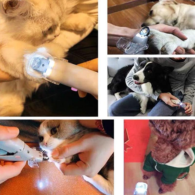 "Hund Nagelknipser mit Schnellsensor, ergonomisches Design, Edelstahl, sicher und schmerzfrei, für präzise Krallenpflege"