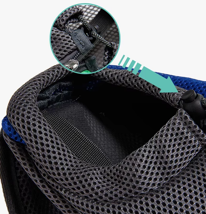 "Hunde-Tragetasche: graue, atmungsaktive Schultertasche mit gepolsterten Gurten für maximalen Komfort unterwegs."