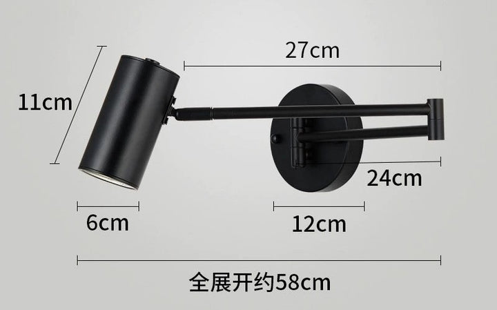 Schwenkbare LED-Wandleuchte Modernes Design