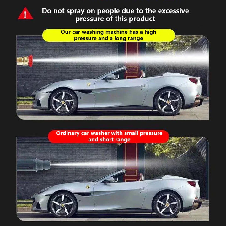 "JetWash Pro 30000: Kabelloser Hochdruckreiniger 60Bar, kompakt, schwarz-grün, für Autopflege und Hausreinigung."