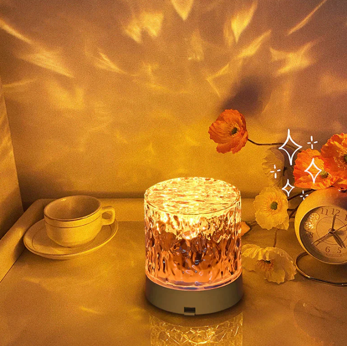 "Kabellose LED-Stimmungsleuchte mit Fernsteuerung, RGB-Farben und elegantem Design für stimmungsvolle Beleuchtung."