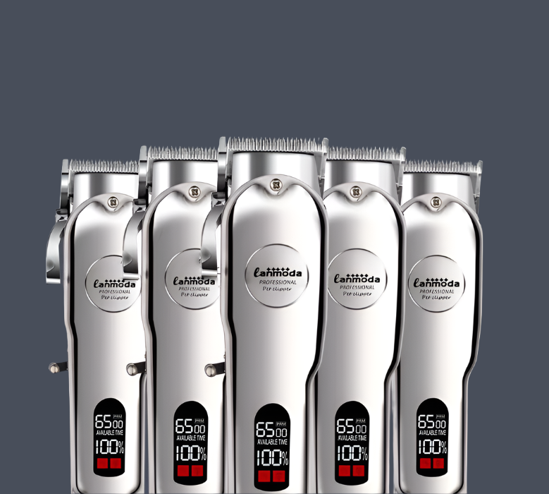 "Kabelloser, leiser Haustier-Trimmer mit Edelstahl- und Keramikklingen und Aufsätzen für Hunde und Katzen."