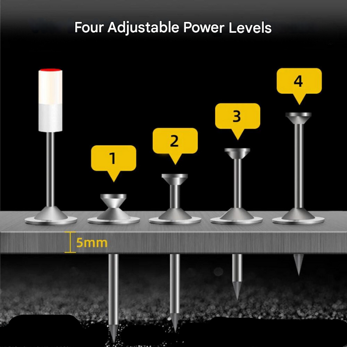 Kompakte, leichte Nagelpistole für Beton und Stahl mit imposanter Durchschlagskraft, ideal für Profis im Bauwesen.