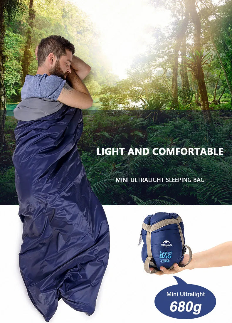 "Kompakter, leichter Schlafsack mit optimaler Wärmeisolierung, ideal für Camping und Festivals."