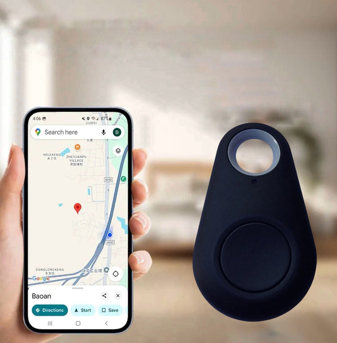 Kompakter Mini GPS-Tracker für Kinder, Haustiere; erhältlich in Blau, Grün, Rosa, Schwarz; bietet diskrete Sicherheit.