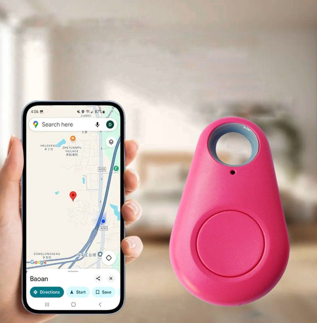 Kompakter Mini GPS-Tracker für Kinder, Haustiere; erhältlich in Blau, Grün, Rosa, Schwarz; bietet diskrete Sicherheit.