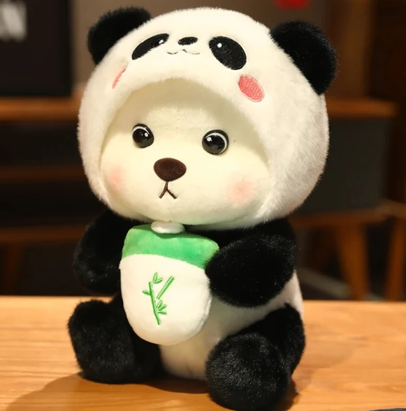 "Kuscheliger Plüsch-Bär: Weiches, plüschiges Material, ideal als Geschenk für Kinder und Erwachsene, trostspendender Begleite