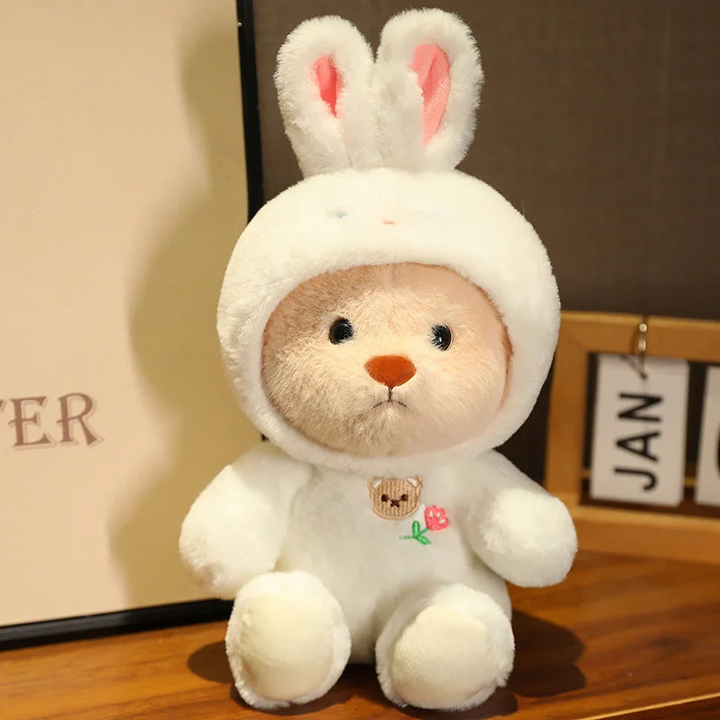 "Kuscheliger Plüsch-Bär: Weiches, plüschiges Material, ideal als Geschenk für Kinder und Erwachsene, trostspendender Begleite