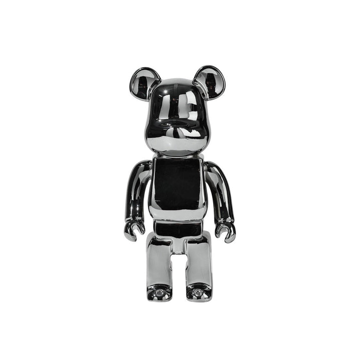 "Lebendige Bearbricks Skulptur mit buntem Design, ideal als stylische Tischdekoration und Sammlerfigur, aus Harz gefertigt."