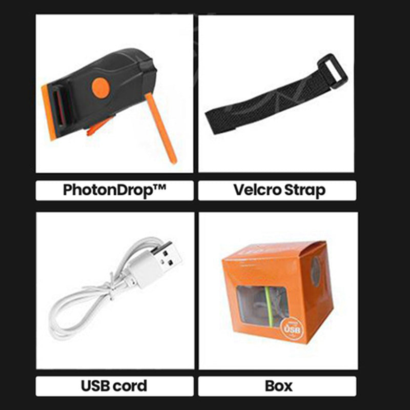 LED Fahrrad Rücklicht: Kompakt, 40 Lumen, einfach zu montieren. Intensiv leuchtend in Blau, Gelb, Grün, Rosa, Rot.