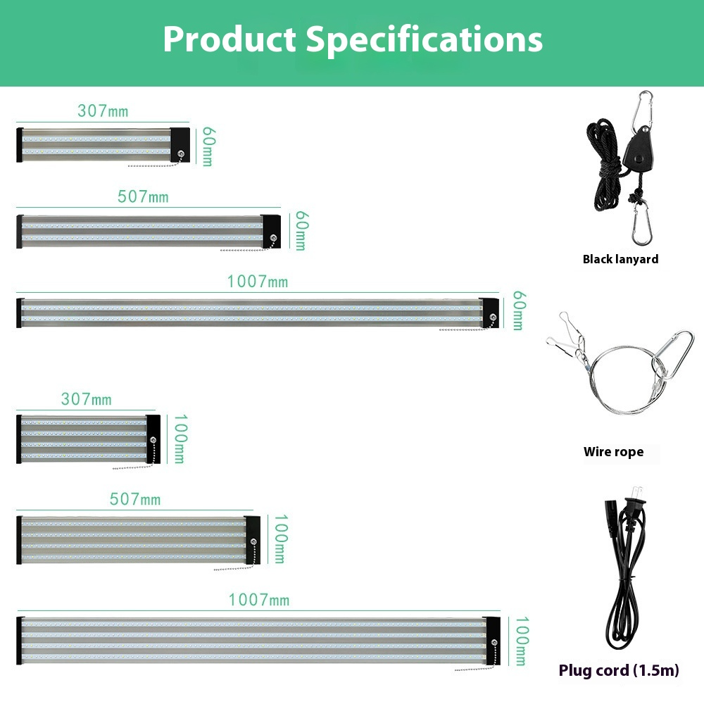 "LED Pflanzenlampe Vollspektrum, energieeffizient, mit Zugschalter, ideal für gesundes Pflanzenwachstum in Innenräumen."