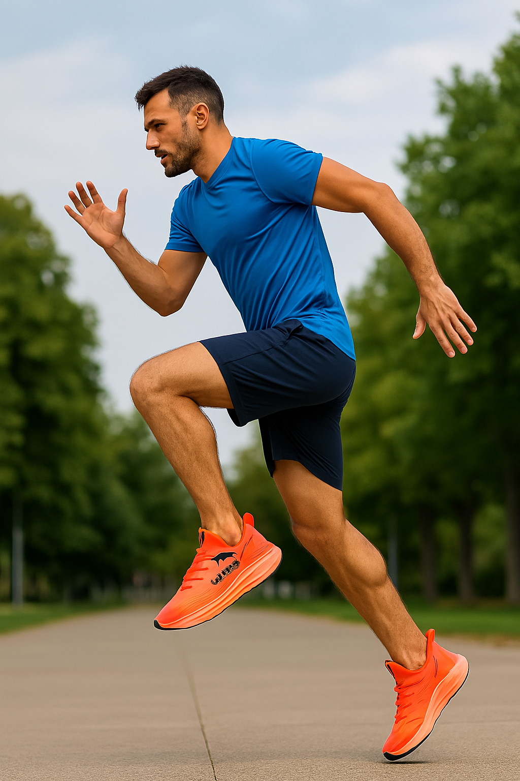Leichte unisex Laufschuhe mit atmungsaktivem Material und trendigem Design für optimalen Komfort und Unterstützung.