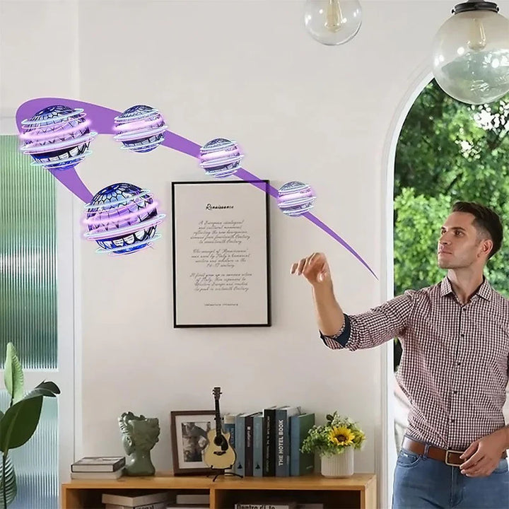 "Leuchtender Schwebender Ball für Kinder, leuchtende LED-Effekte, schwebt mühelos, wiederaufladbar, geeignet für drinnen und