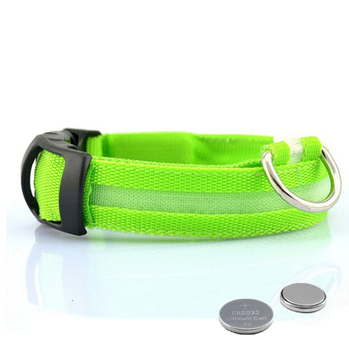 Leuchtendes, multifarbiges LED Hundehalsband für optimale Sichtbarkeit und Sicherheit bei Dunkelheit, verstellbar und wetterf